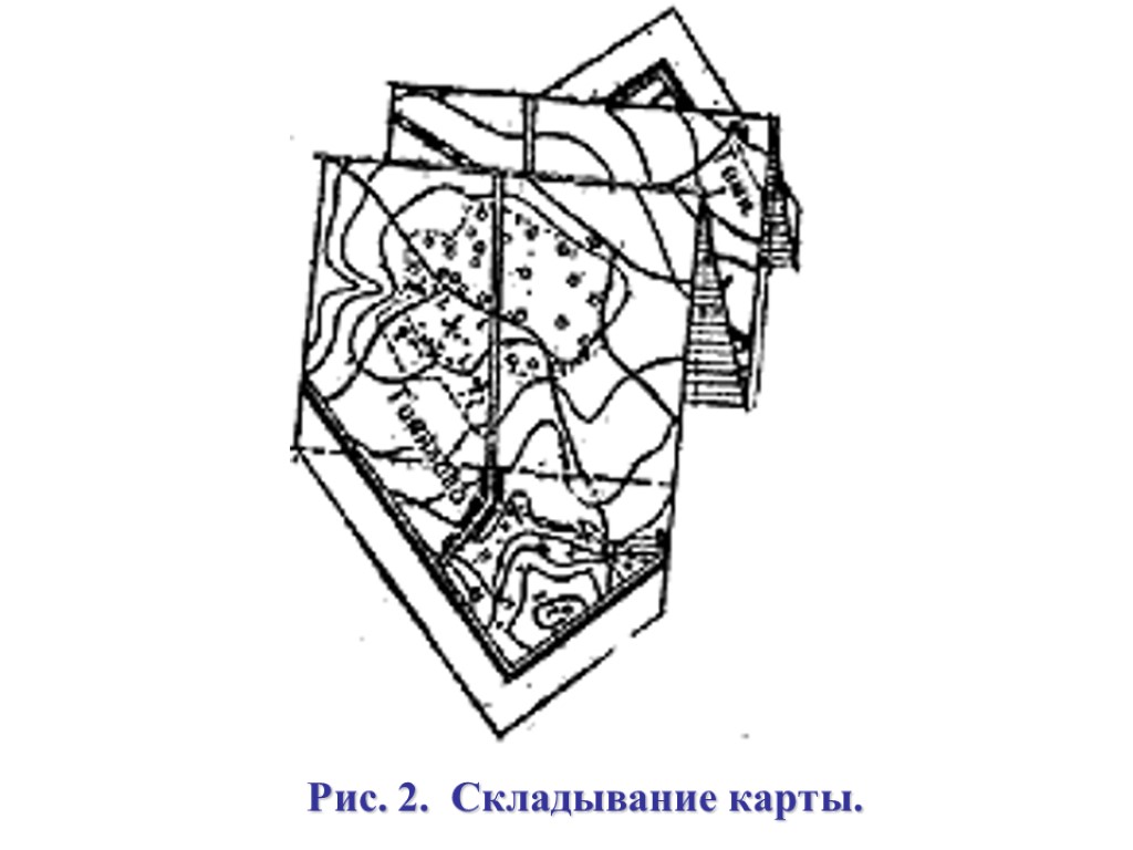 Рис. 2. Складывание карты.